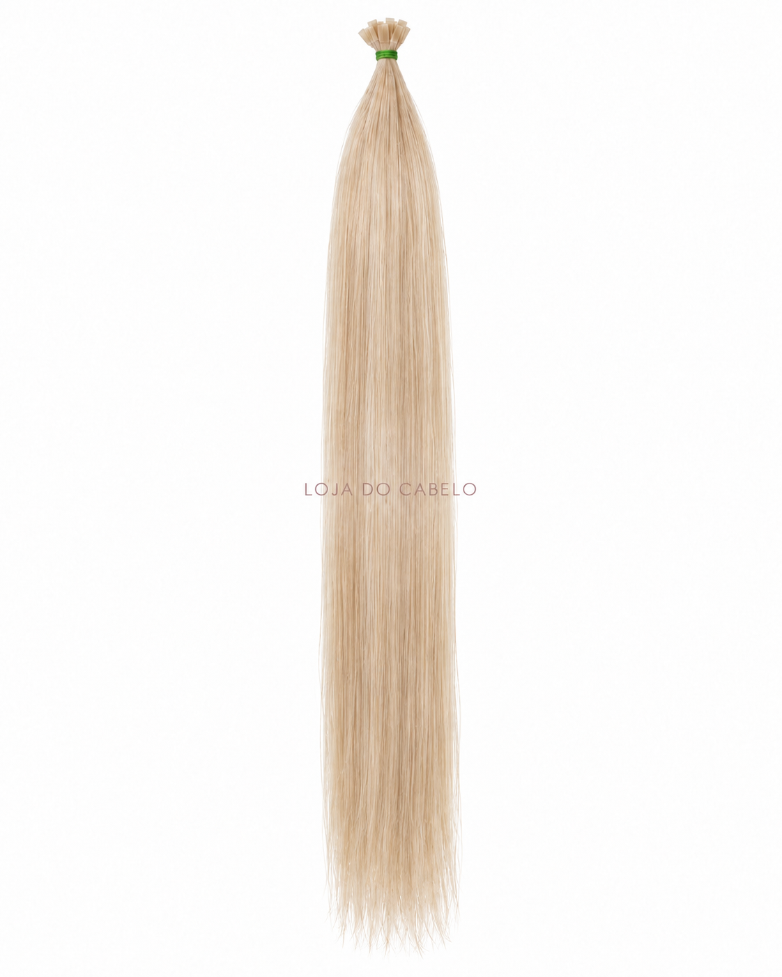 Extensões de queratina lisas 60 cm — cor #22 — pontas planas flat