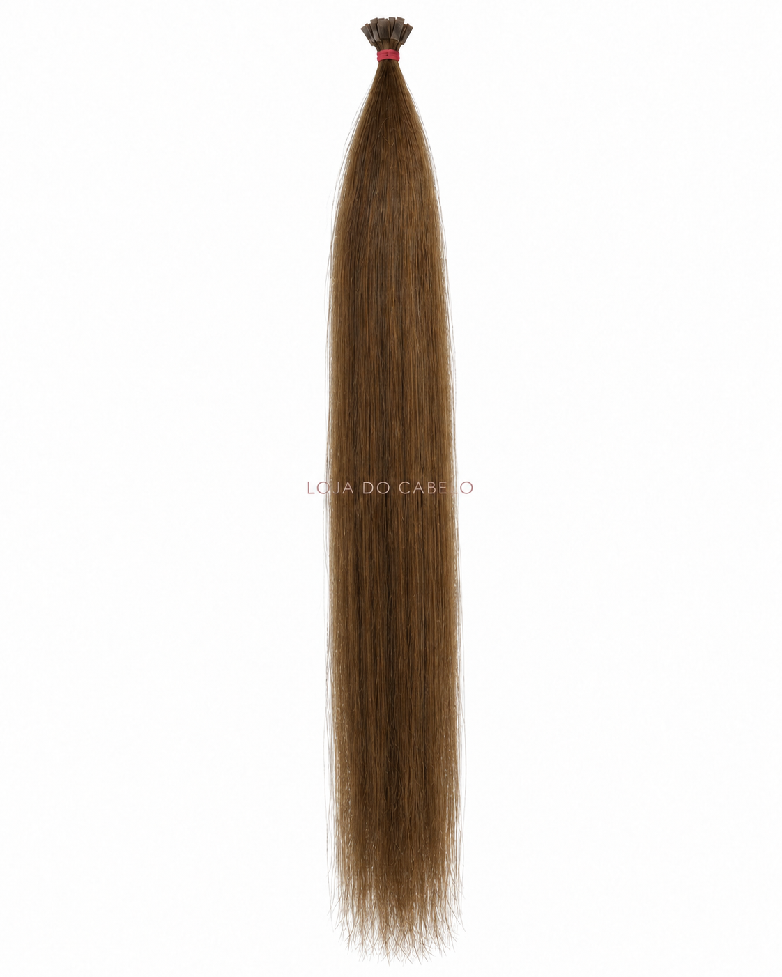 Extensões de queratina lisas 60 cm — cor #5 — pontas planas flat