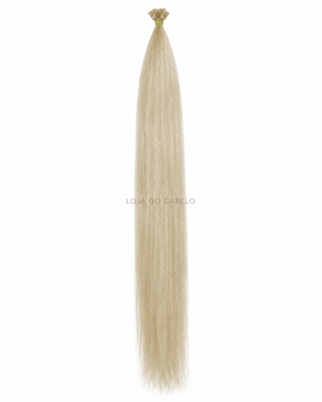 Extensões de queratina lisas 60 cm — cor #613 — pontas planas flat