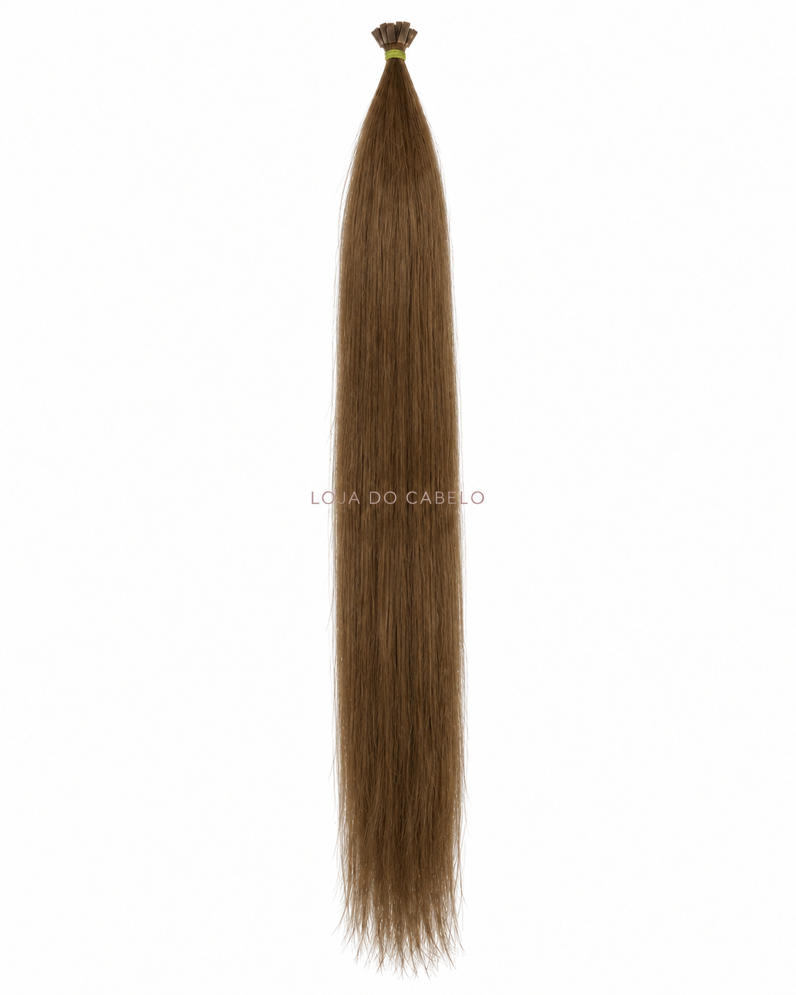 Extensões de queratina lisas 60 cm — cor #6 — pontas planas flat