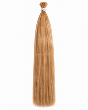 Cabelo solto liso 50 cm · Cor #27 — cabelo humano Remy, com pontas cheias.
