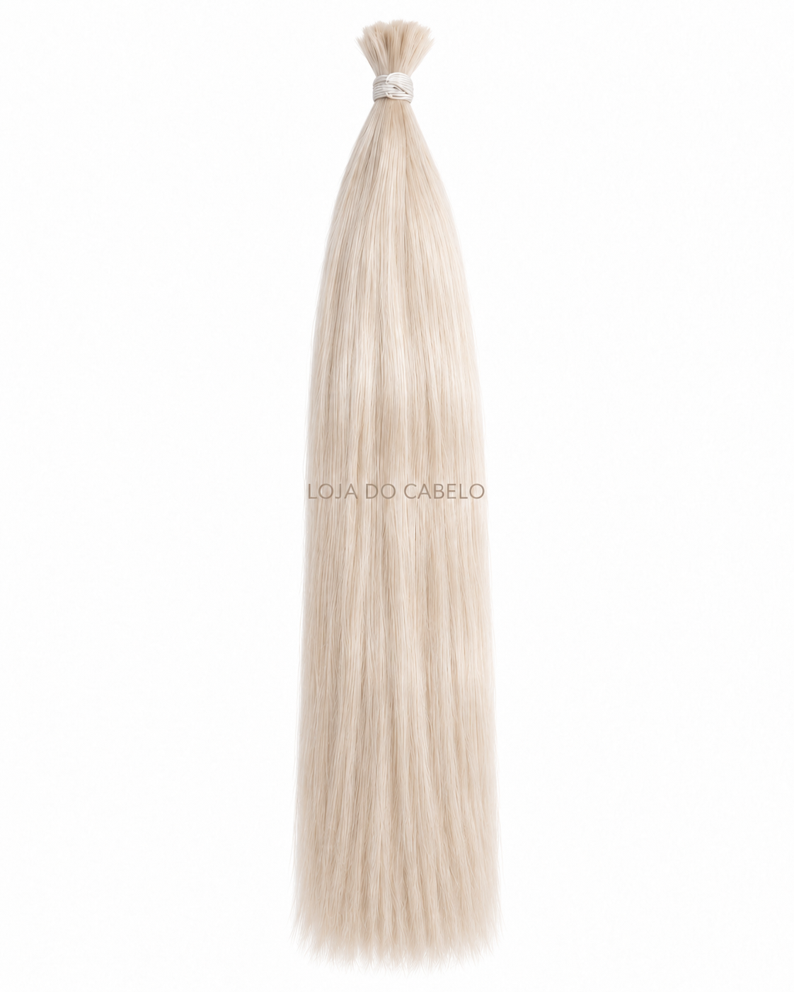 Cabelo solto liso 60 cm · Cor #60ASH — cabelo humano Remy, com pontas cheias.