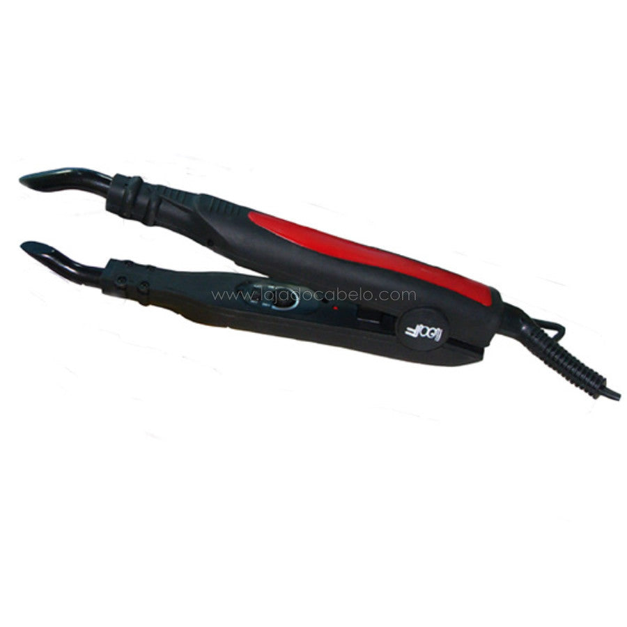 Aplicador a quente de extensões de cabelo com queratina