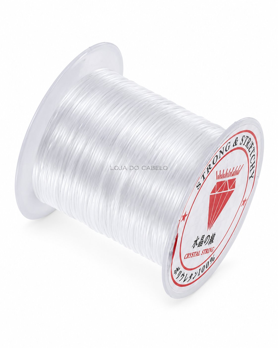 Fio de silicone para cabelo preto