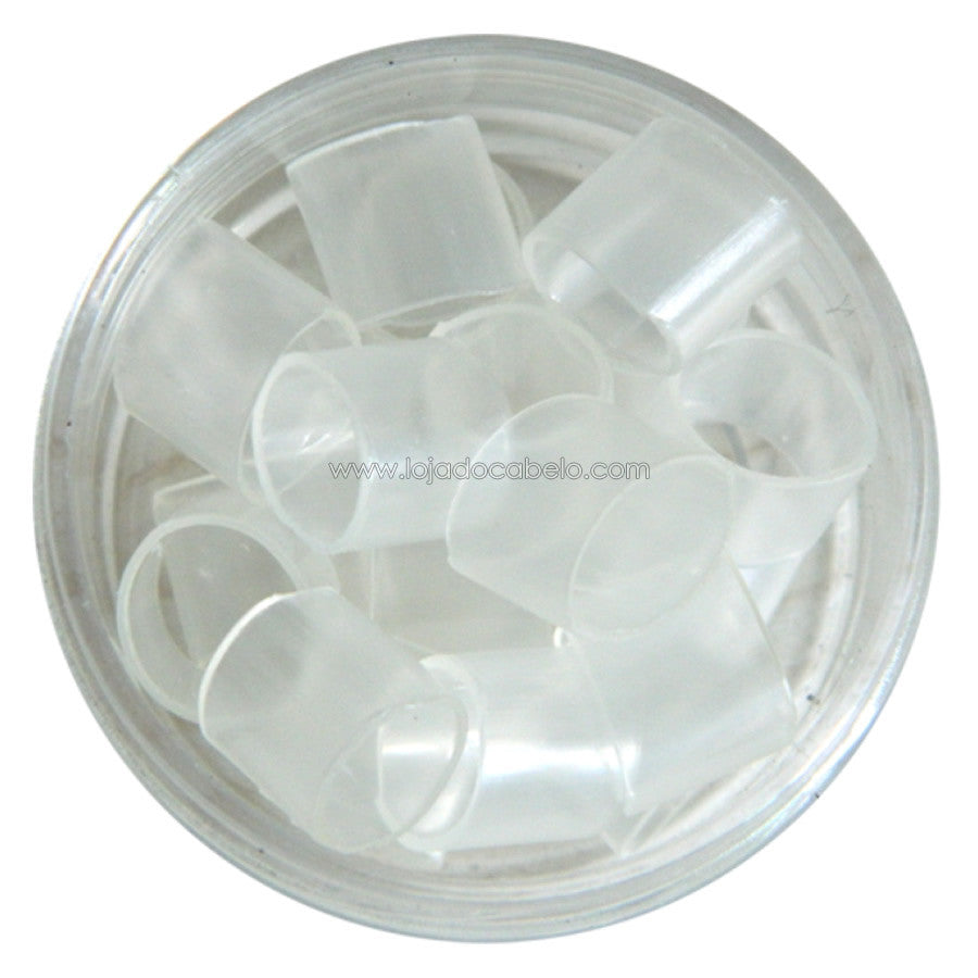 Frasco de anilhas plásticas