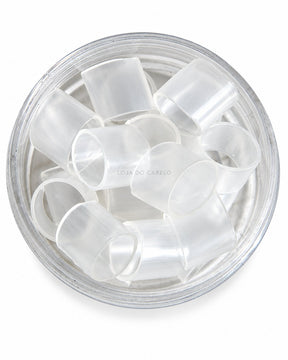 Frasco de anilhas plásticas